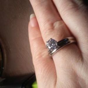 Brand new diamond ring stainless steel